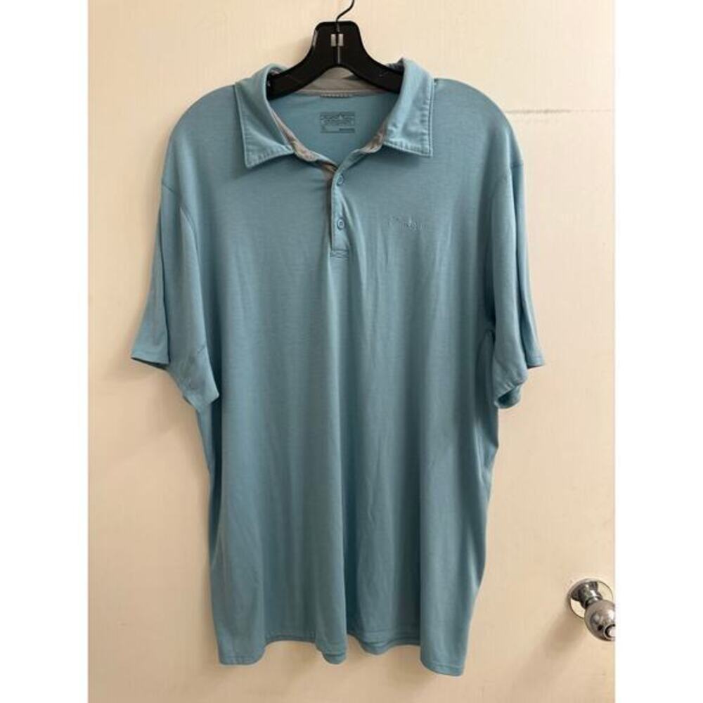 Patagonia Mens Light Blue Polo Shirt Golf Tennis Athleisure Casual Soft‎ XL Prep